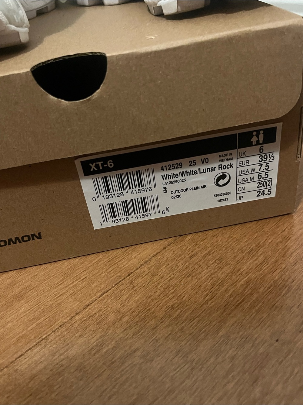 SALOMON XT-6 SNEAKERS IN WHITE - Picture 5 of 6